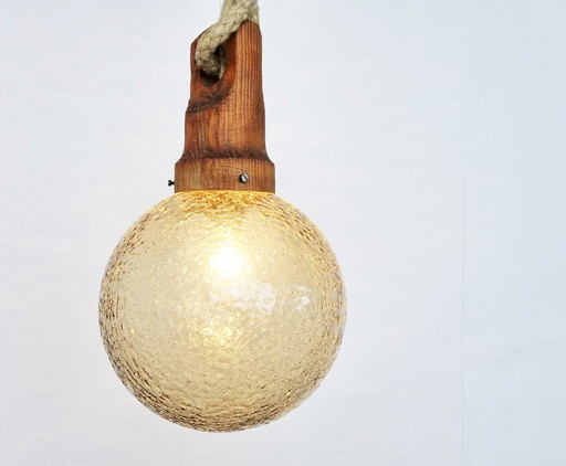 Vintage glazen hanglamp