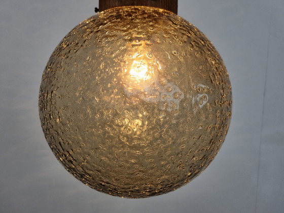 Image 1 of Vintage glazen hanglamp