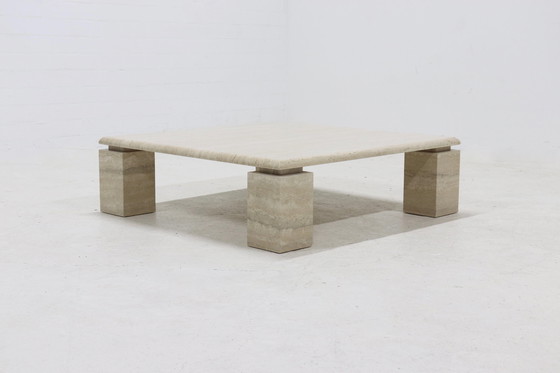 Image 1 of Vintage travertijn salontafel