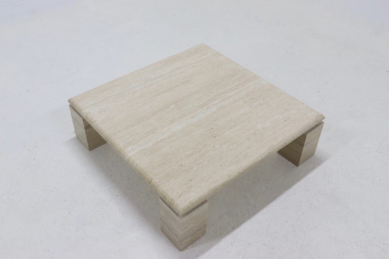 Image 1 of Vintage travertijn salontafel