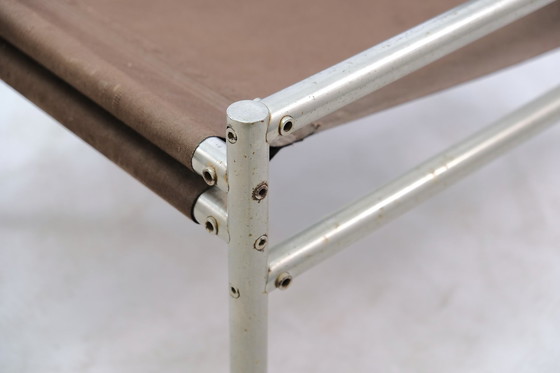 Image 1 of Industriële Vintage Fauteuils met rieten frame, set van 2