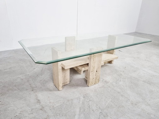 Travertine salontafel