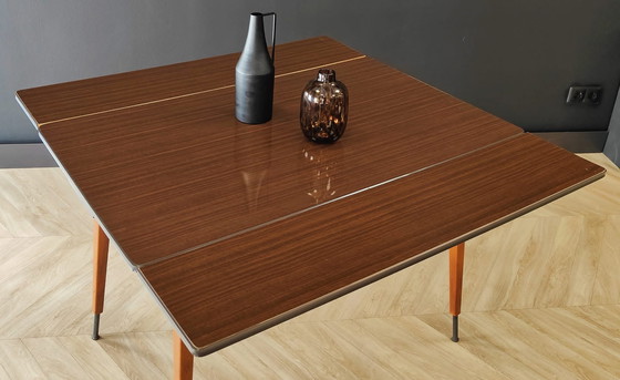 Image 1 of Mid Century uitschuifbare eettafel