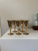 Vintage brutalist set wijn bekers