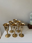 Vintage brutalist set wijn bekers