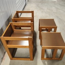 2x Vintage kinderstoel zweeds design groeistoel en tafel