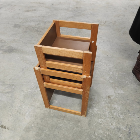 Image 1 of 2x Vintage kinderstoel zweeds design groeistoel en tafel