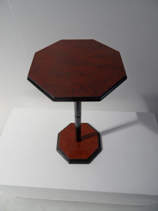 Vintage octagonaal bijzettafeltje