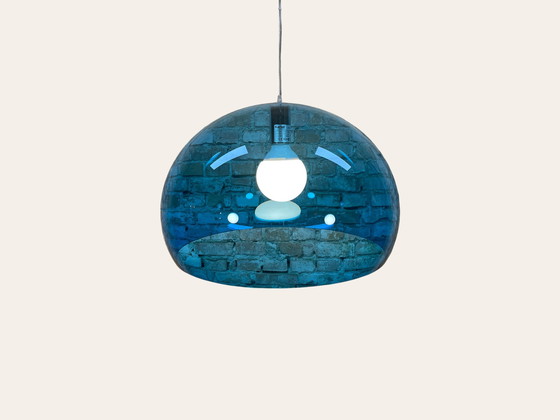 Image 1 of Kartell FL/Y Transparent blauw lamp