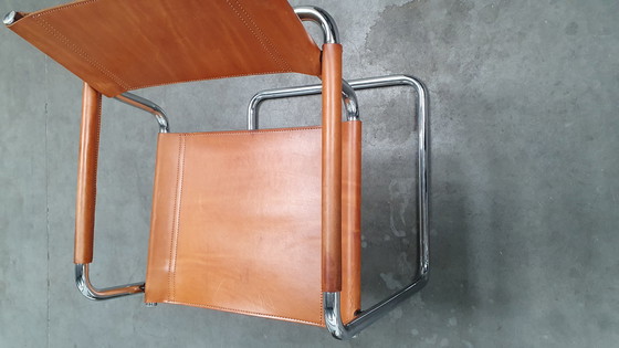 Image 1 of 4x cognac tuigleer Mart Stam Linea Veam vintage jaren 70