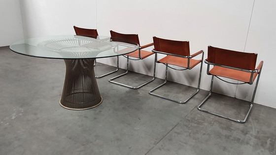 Image 1 of 4x cognac tuigleer Mart Stam Linea Veam vintage jaren 70