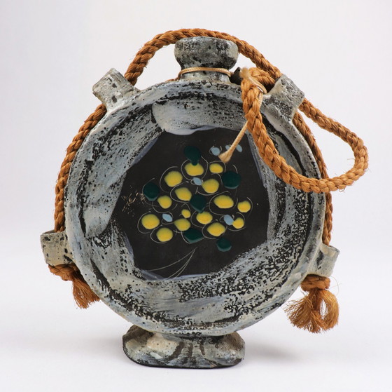 Image 1 of Zeldzame vintage Lacrima Cristi wijnkeramische verzegelde fles