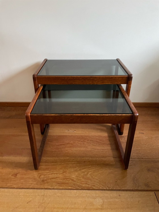 Image 1 of Set vintage design bijzettafels