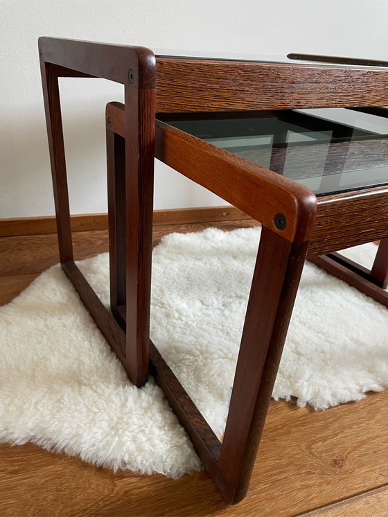 Image 1 of Set vintage design bijzettafels