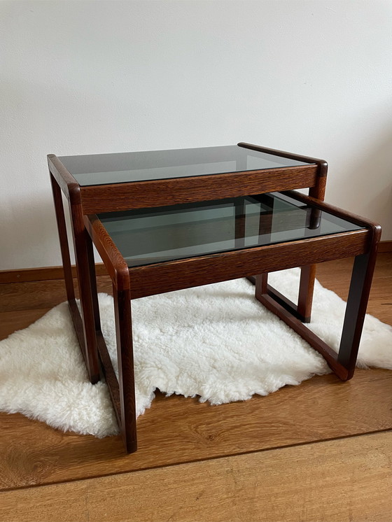 Image 1 of Set vintage design bijzettafels