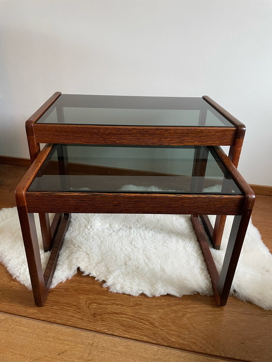 Image 1 of Set vintage design bijzettafels