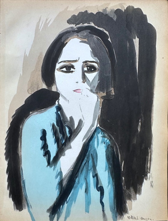 Image 1 of Kees van Dongen 1925 pochoir "Colere"