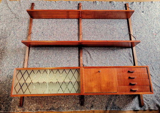 Vintage Wandsysteem Teak Fins Design
