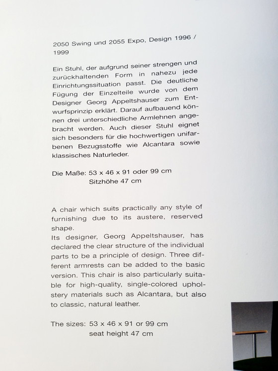 Image 1 of 4x  Georg Appeltshauser Eetkamerstoelen