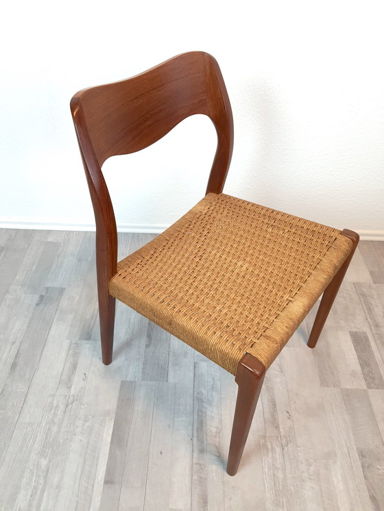 Image 1 of Møller 71 Stoel Teak Deens Design Deens Möller Vintage