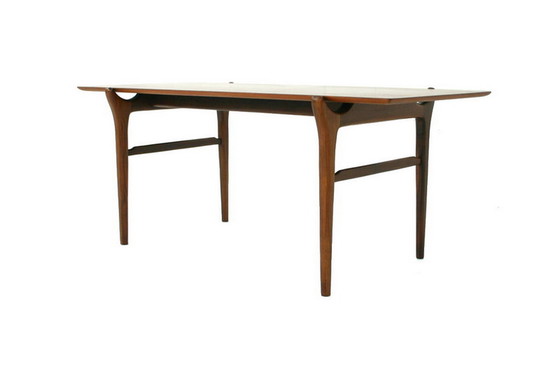 Image 1 of Deense Teakhouten salontafel / banktafel uit het midden van de Mid Century , Finn Juhl stijl