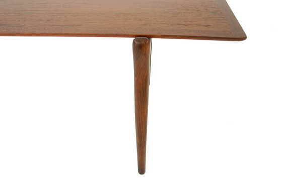 Image 1 of Deense Teakhouten salontafel / banktafel uit het midden van de Mid Century , Finn Juhl stijl