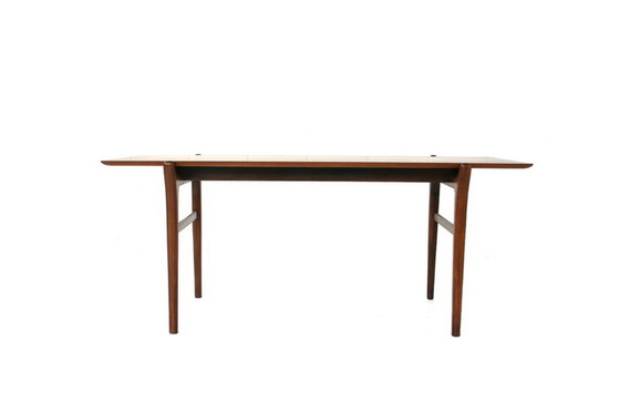 Image 1 of Deense Teakhouten salontafel / banktafel uit het midden van de Mid Century , Finn Juhl stijl