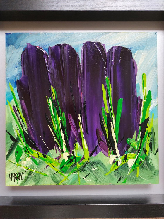 Image 1 of Ad van Hassel " TULPEN " paars