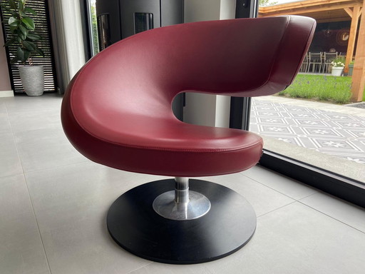 Varier peel draaistoel in leer