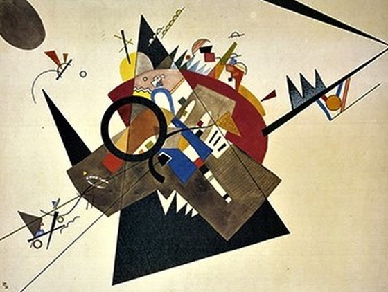 Image 1 of Wassily Kandinsky - Black Triangle - Kleurenoffset - litho