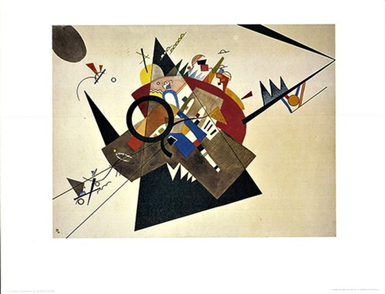 Image 1 of Wassily Kandinsky - Black Triangle - Kleurenoffset - litho