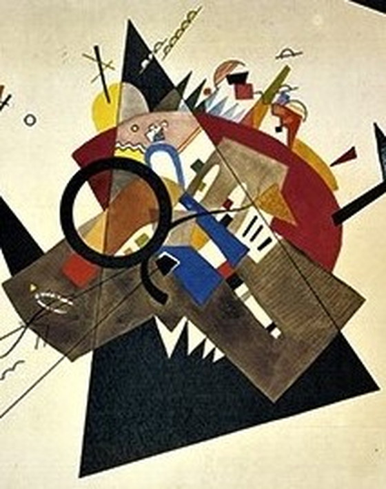 Image 1 of Wassily Kandinsky - Black Triangle - Kleurenoffset - litho