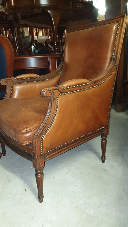 Gedelux fauteuil schapenleer