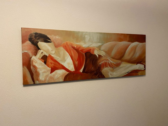 Image 1 of Zeefdruk op doek van Marion Nap