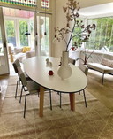 Ovale eetkamertafel met Fenix( HPL) blad