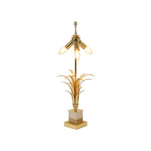 Hollywood Regency Ananas Palm Lamp