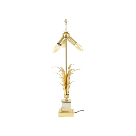 Image 1 of Hollywood Regency Ananas Palm Lamp