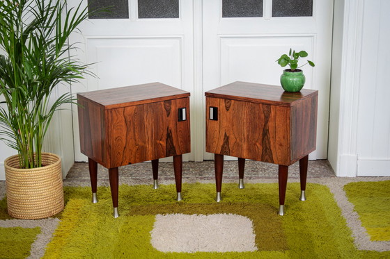 Image 1 of 2x vintage nachtkastjes