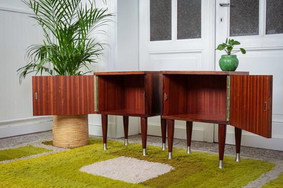 Image 1 of 2x vintage nachtkastjes