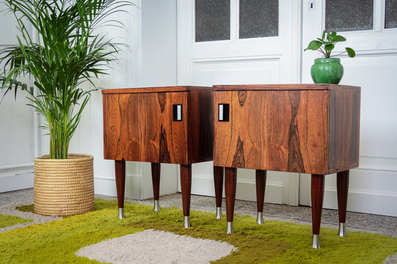 Image 1 of 2x vintage nachtkastjes