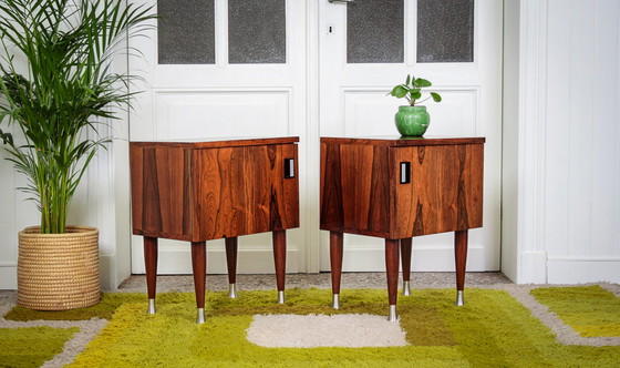 Image 1 of 2x vintage nachtkastjes