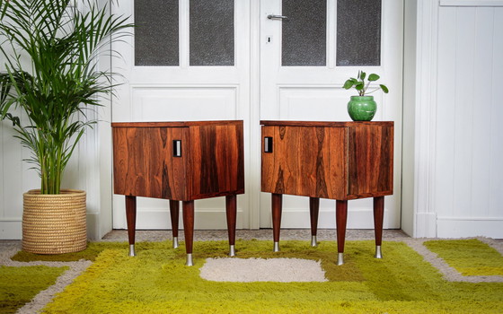 Image 1 of 2x vintage nachtkastjes