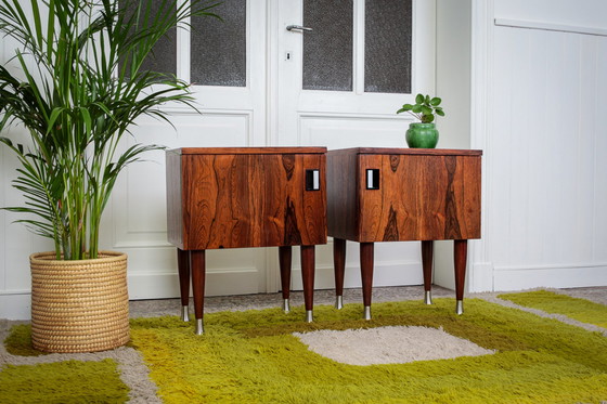 Image 1 of 2x vintage nachtkastjes