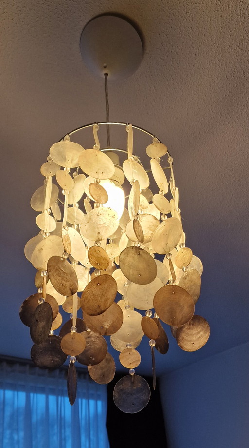 Vintage schelpen plafond lamp