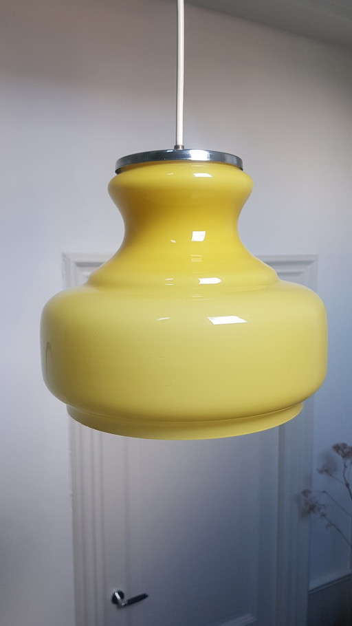 Vintage glazen hanglamp