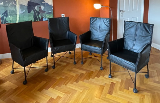 4x Montis Chaplin eetkamerstoelen