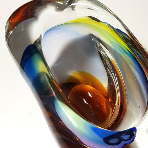 Novy Bor Glassworks Art Glass bowl