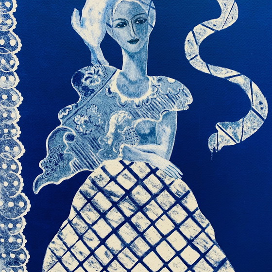 Image 1 of Cecile de Bruijn - Amour Blue litho