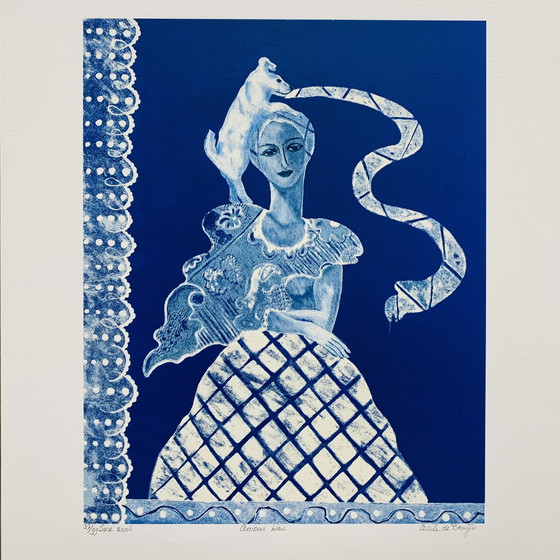 Image 1 of Cecile de Bruijn - Amour Blue litho