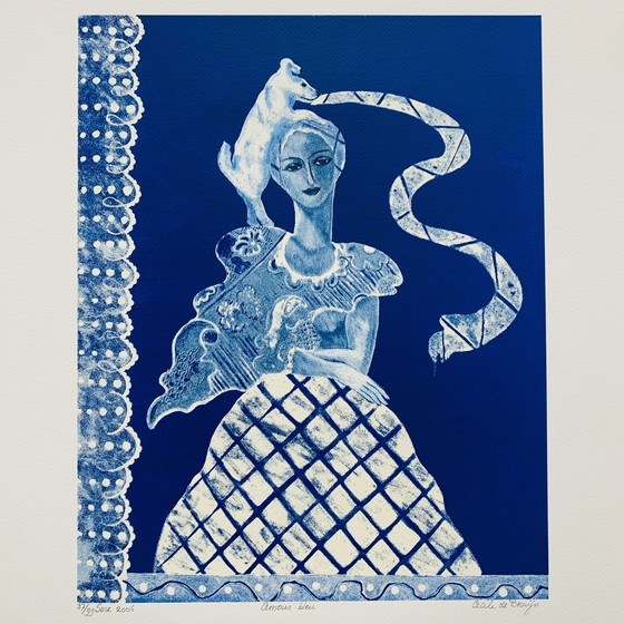 Image 1 of Cecile de Bruijn - Amour Blue litho